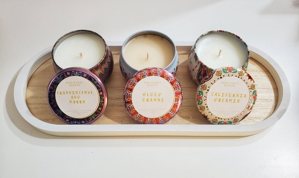 Mini Tin Candle Set  (3 pack)