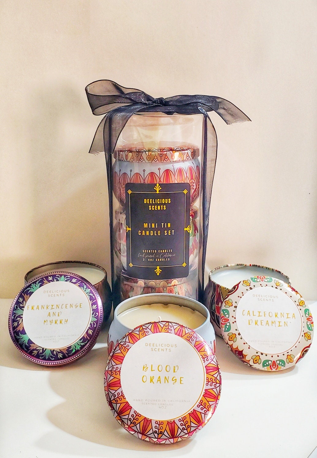 Mini Tin Candle Set  (3 pack)